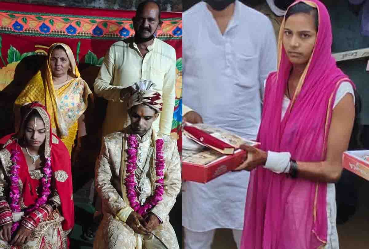 lockdown: The whole village became witness to unique marriage