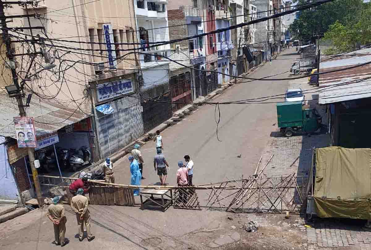 Police line, collectorganj hotspot declared, investigation report positive after woman's death