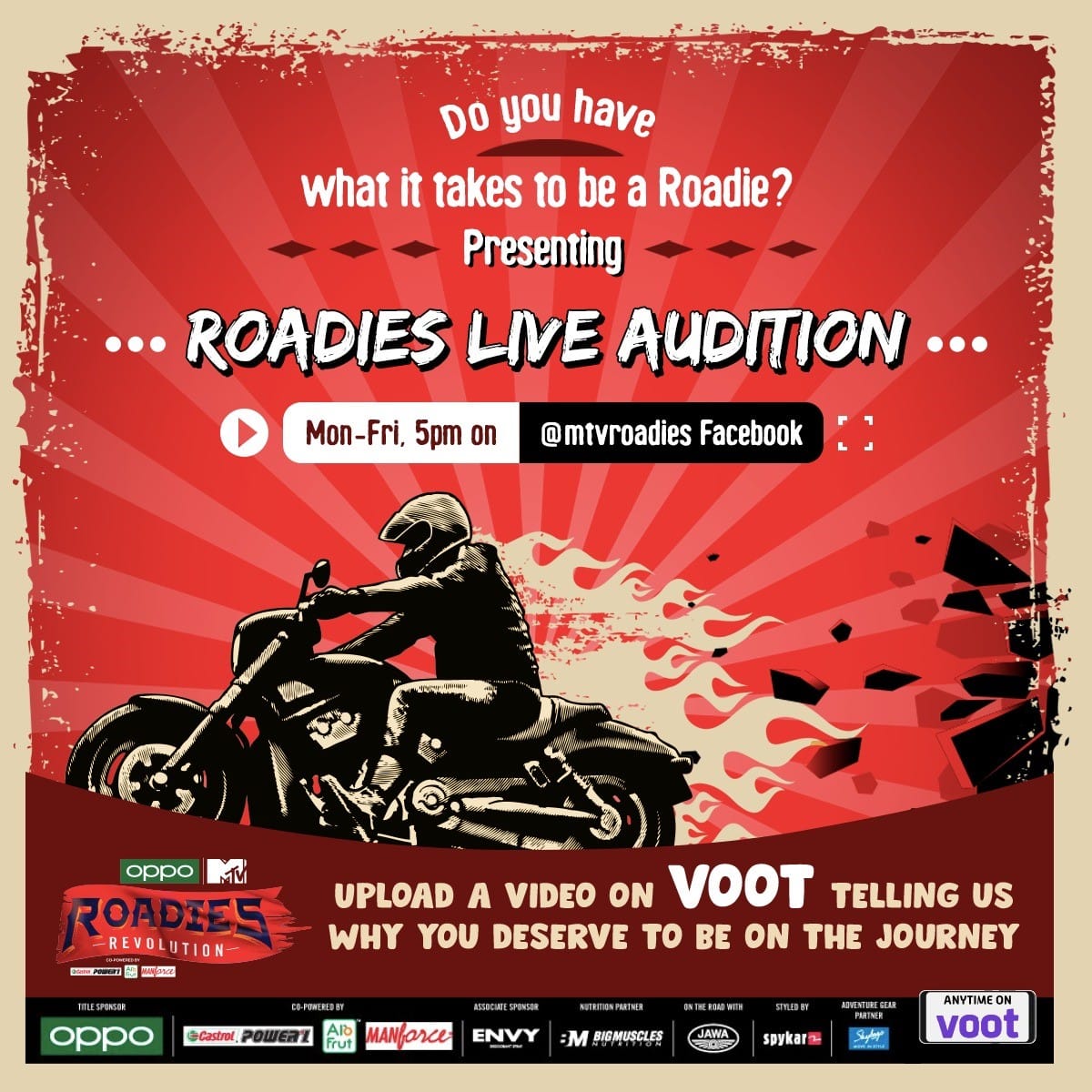 MTV Roadies Revolution Season 17 audition have start with video   call