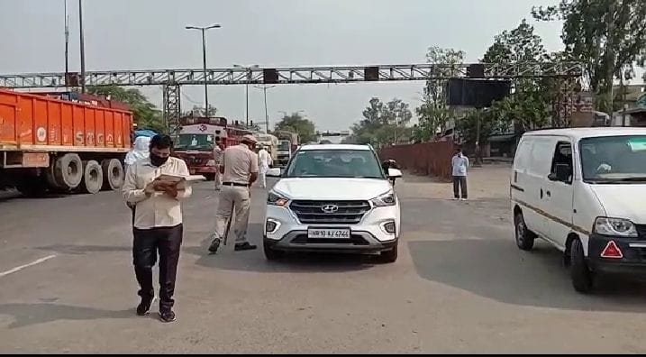 lock down, border, security, police, sonipat
