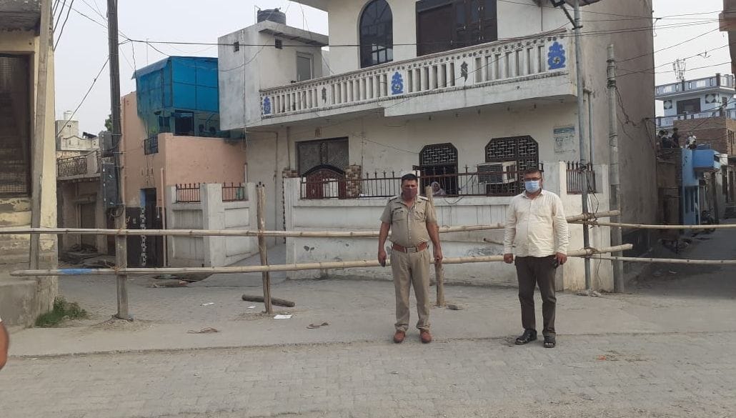 corona, delhi policeman and health workers found positive, area seal, sonipat