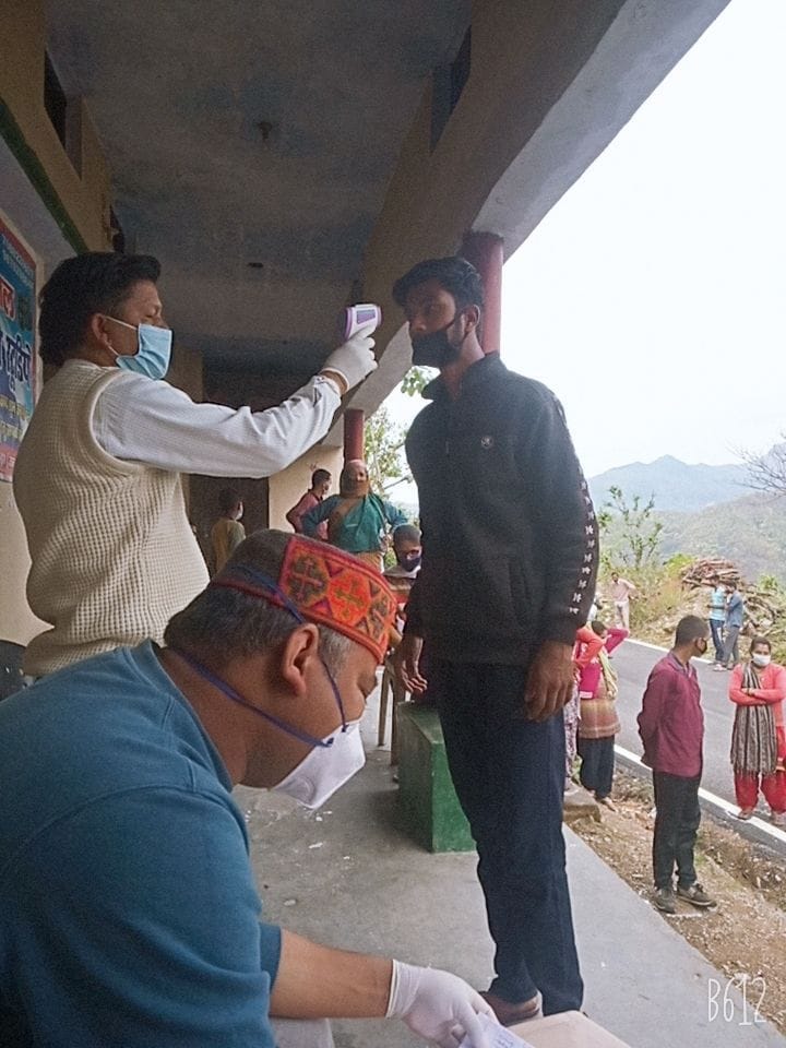 Thermal screening of 693 people in Salt Tehsil area