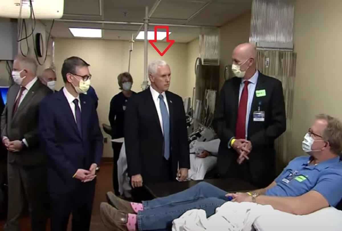 Coronavirus pandemic: USA vice president Mike Pence breaks rule on wearing masks at hospital
