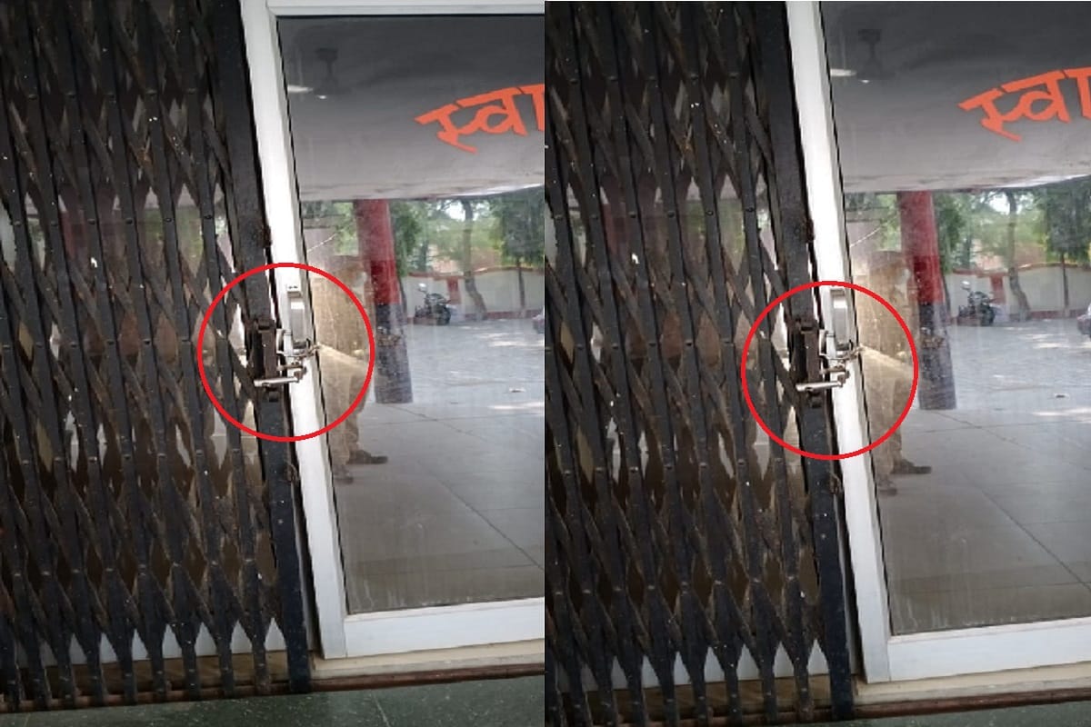 Corona Virus Update, A inspector has locked the gate of the police station in Muzaffarnagar due to the lockdown