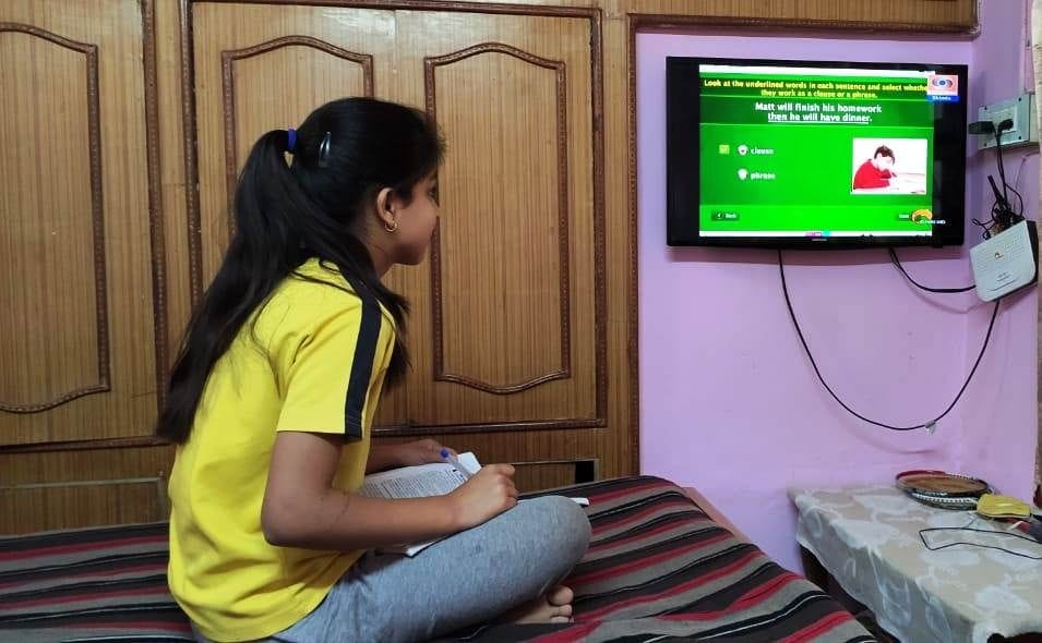 student study on doordarshan