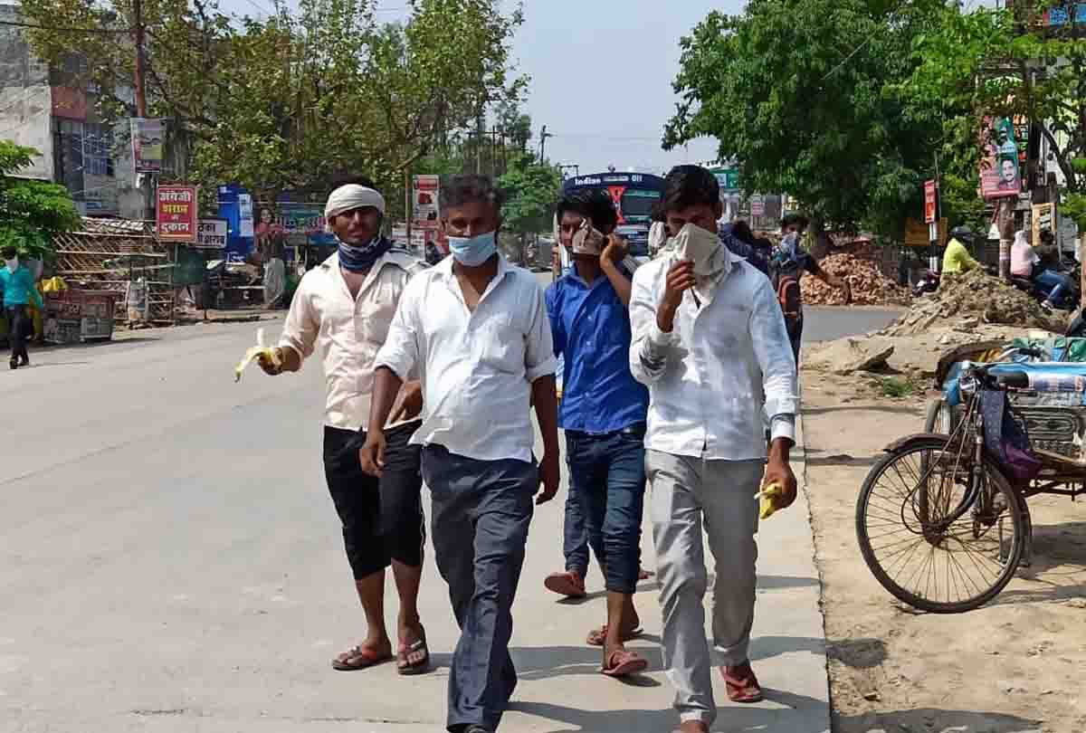 lockdown in kanpur : 1300 km distance from Hyderabad completed by walking  13 days