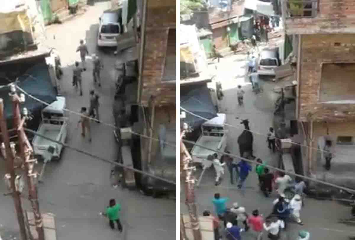 10 attackers who stoned police were sent to temporary jail in kanpur