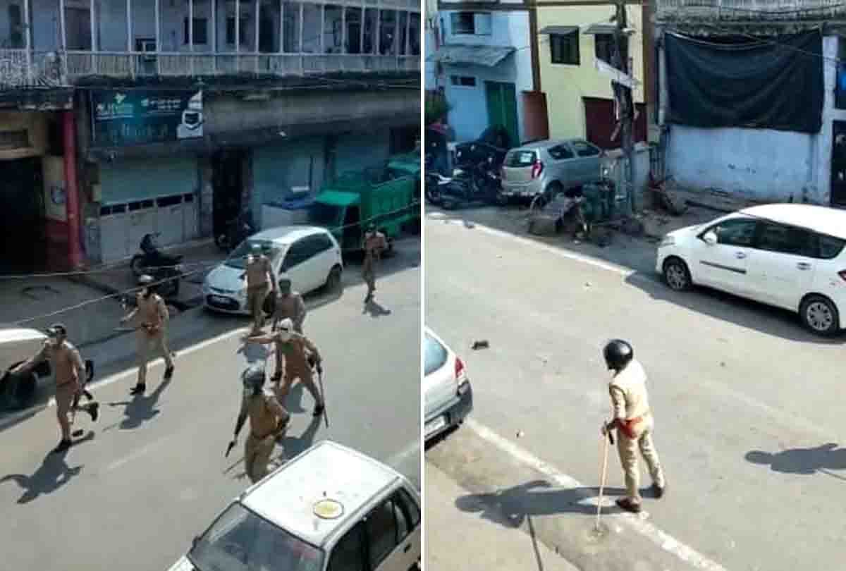 10 attackers who stoned police were sent to temporary jail in kanpur