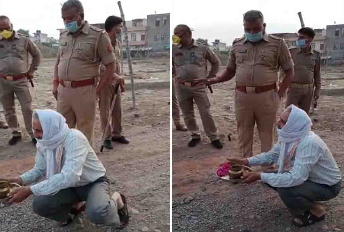 Kanpur police committed indecency with the elderly