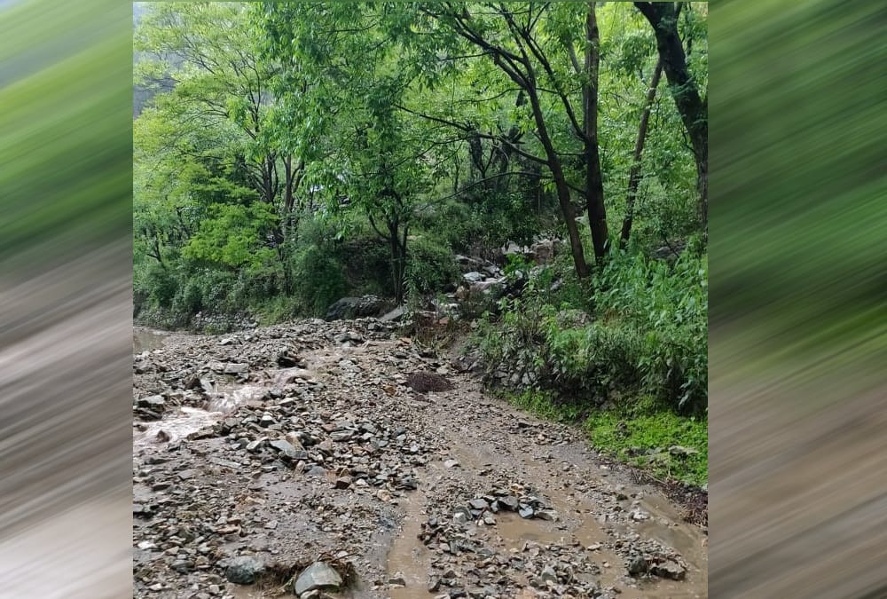 Uttarakhand weather: Extreme Rainfall destroyed crops in uttarkashi, debris and boulders on road