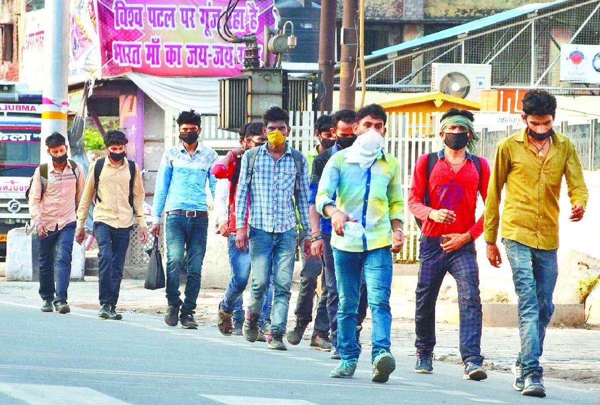 Reach Home In Ramadan Workers Jourunet On Foot From Ajmer