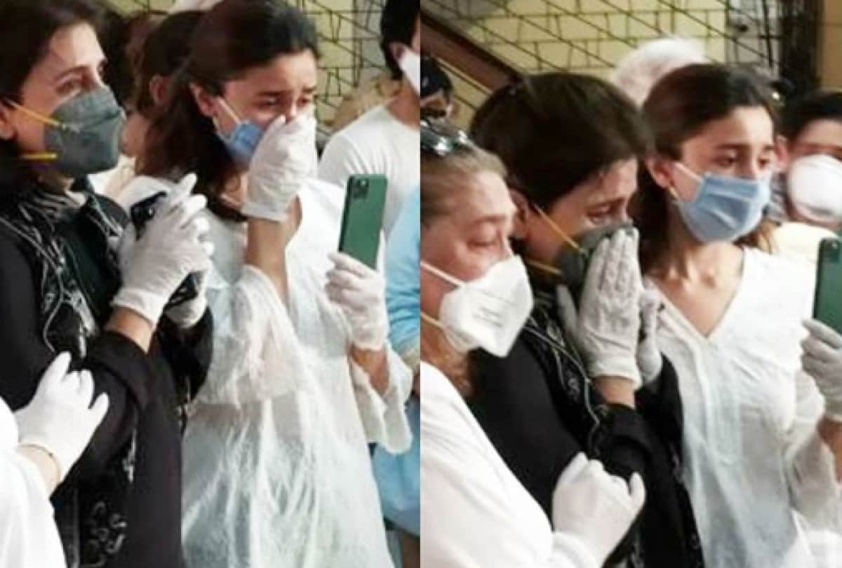 Rishi Kapoor Last Rites photos at Mumbai Chandanwadi Crematorium Neetu Singh Ranbir alia kareena saif