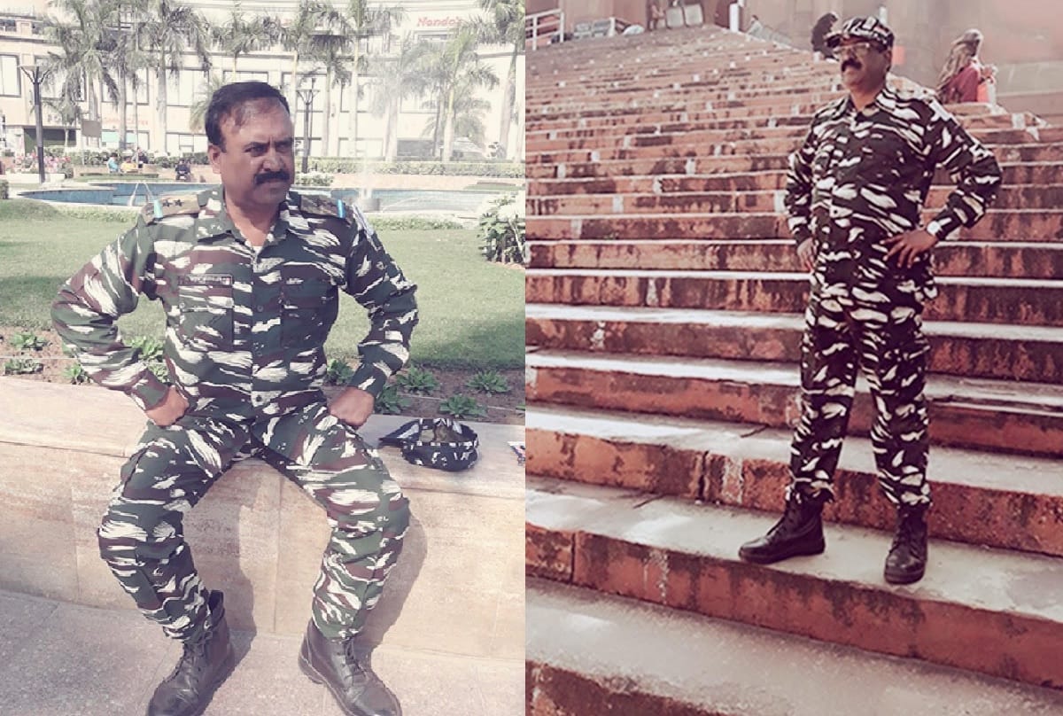 CRPF 31 battalion jawans gave pay last homage to SI Ikram Hussain in a unique way, he was died due to coronavirus infection