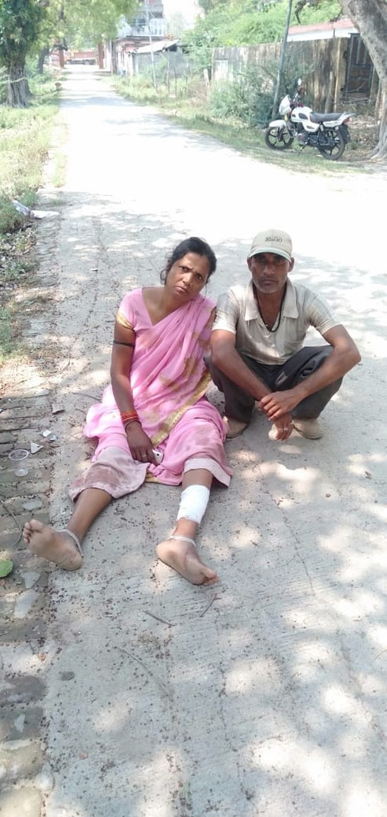 The couple broke into the house and beaten, vandalized
