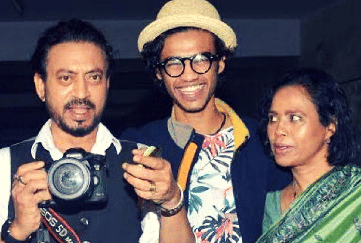 babil wore father irrfan khan clothes to accept his filmfare awards 2021 shared video with sutapa sikdar