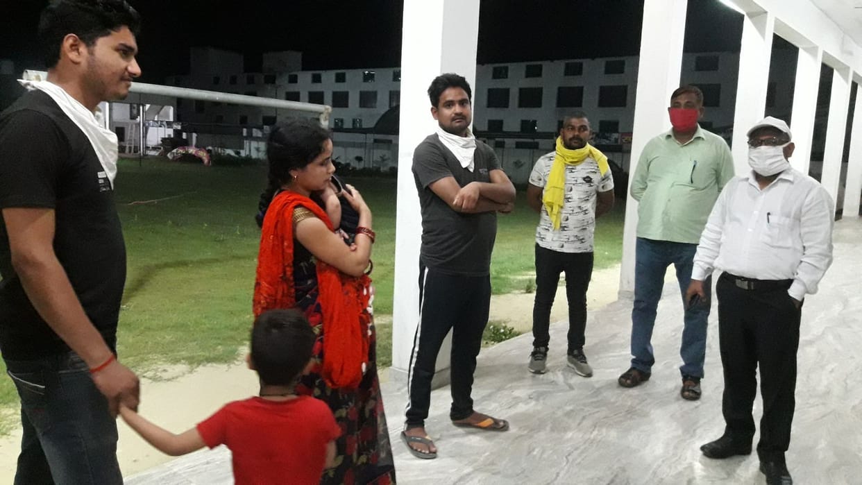 The family came from Jhansi with a seven-month-old girl