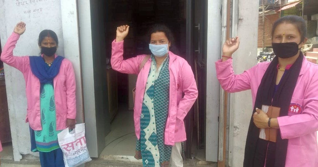 Asha Health Workers Union raised demand for payment of honorarium