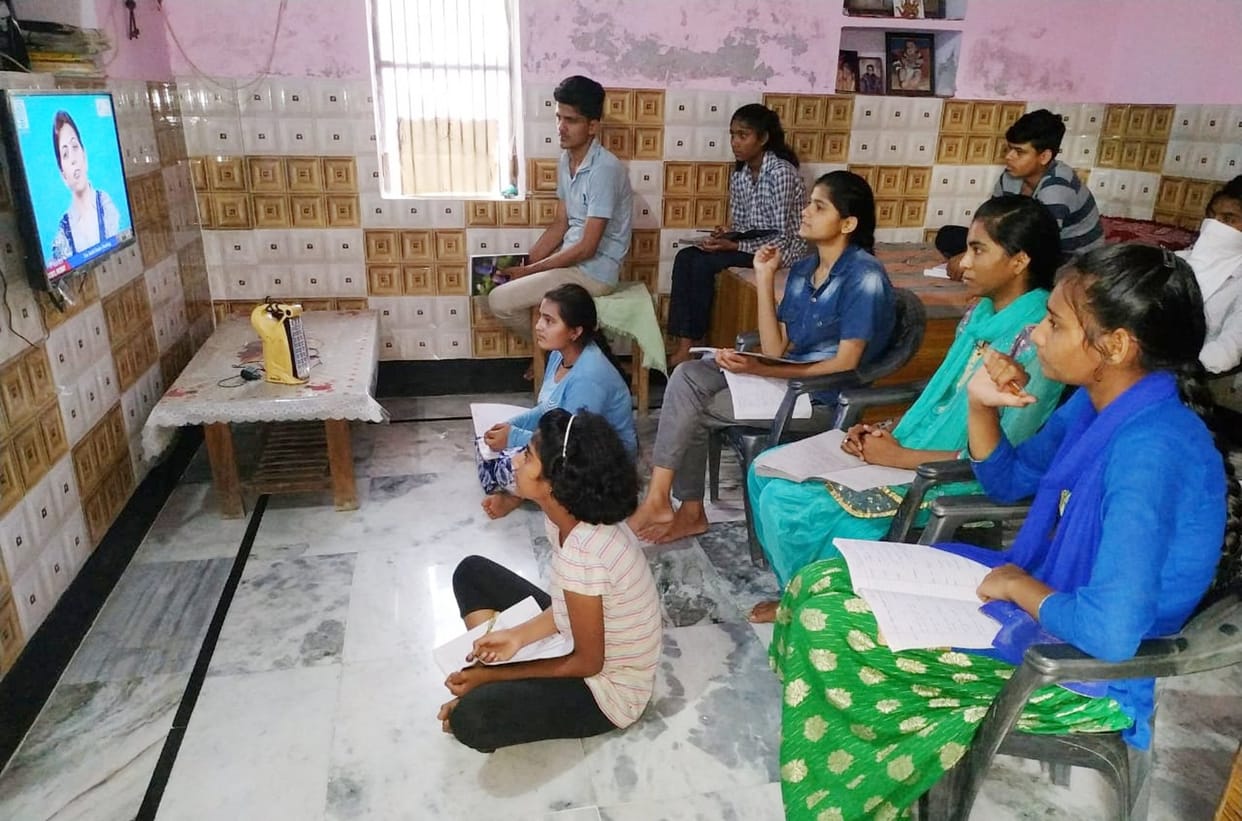 Children's class started on Doordarshan's Swayambha channel