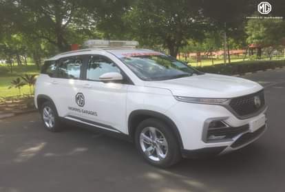 MG Motors India SUV Hector Ambulance donated to hospital 