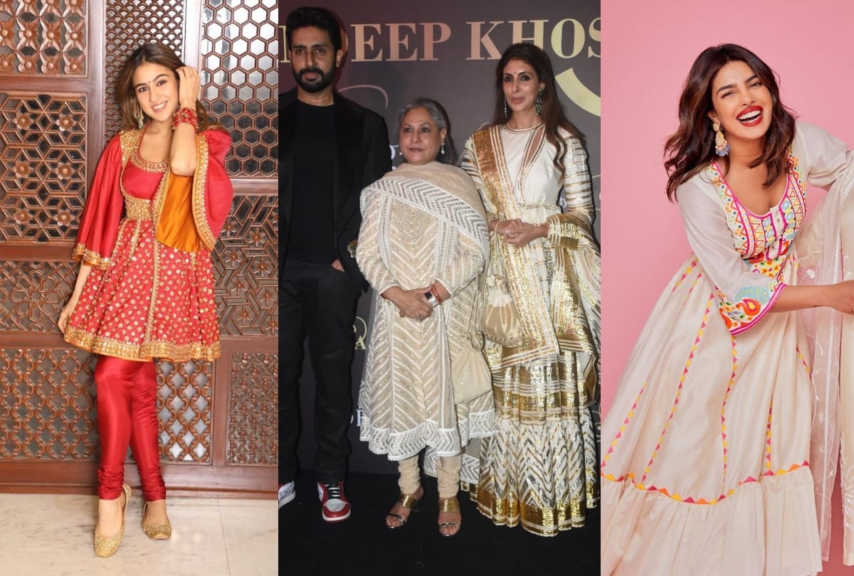 ambani family priyanka chopra aishwarya rai wear abu jani sandeep khosla dress