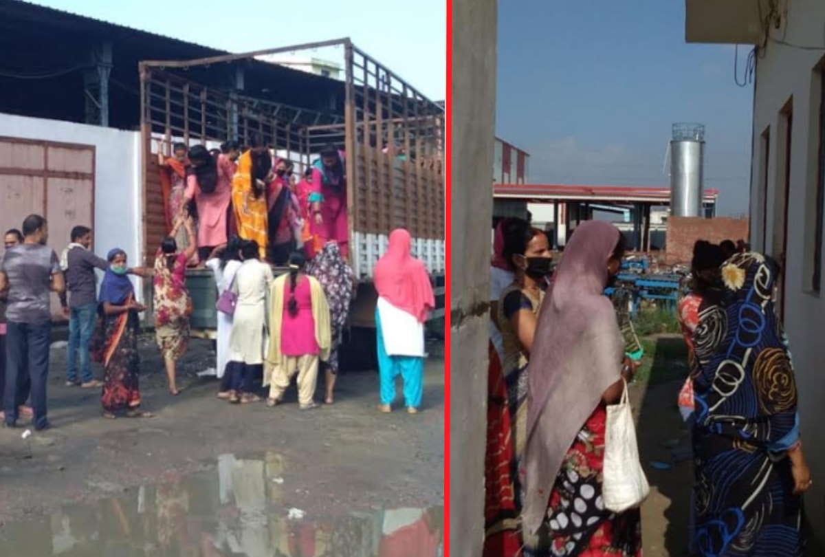 People break rules of social distancing during lockdown in Gorakhpur Gida
