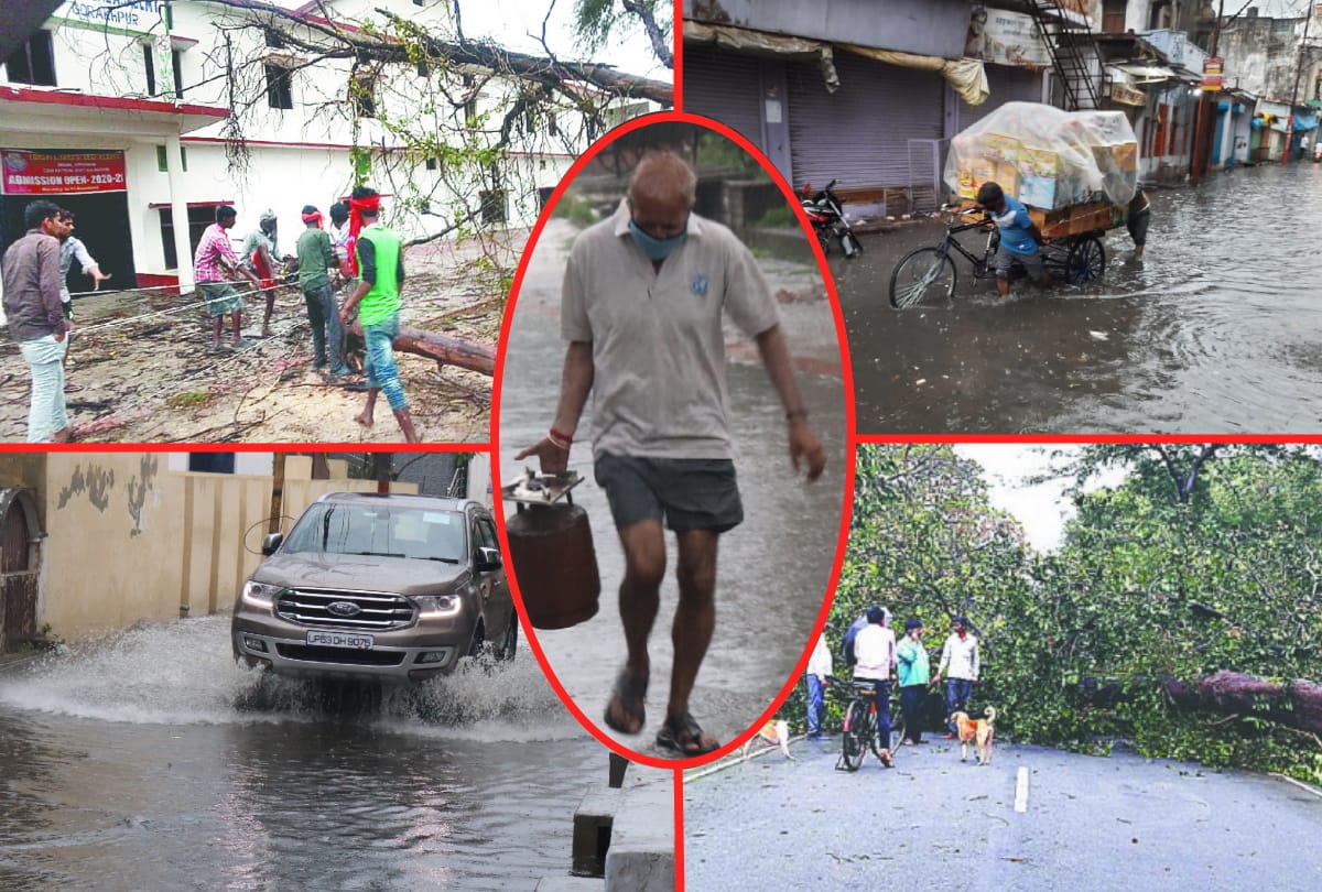 Five People died due to heavy rain and Lightning fall in gorakhpur mandal
