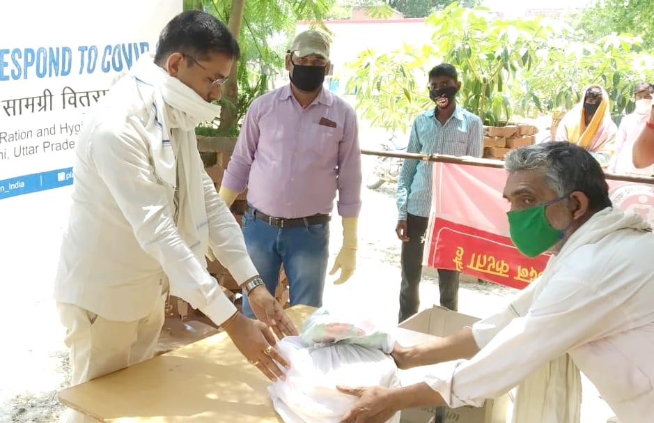 Lunch packets, ration and hygiene kits distributed among the poor