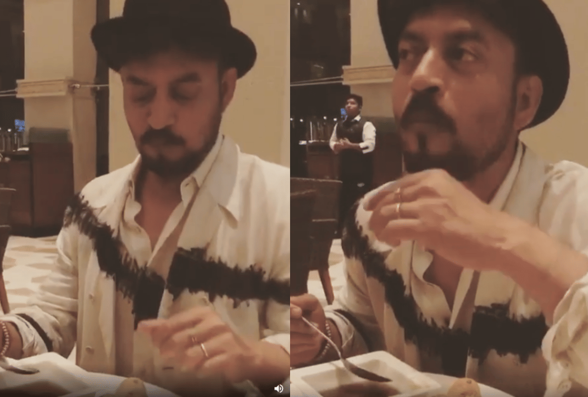 Irrfan Khan s son Babil shares old video of actor gorging on pani puri in hotel