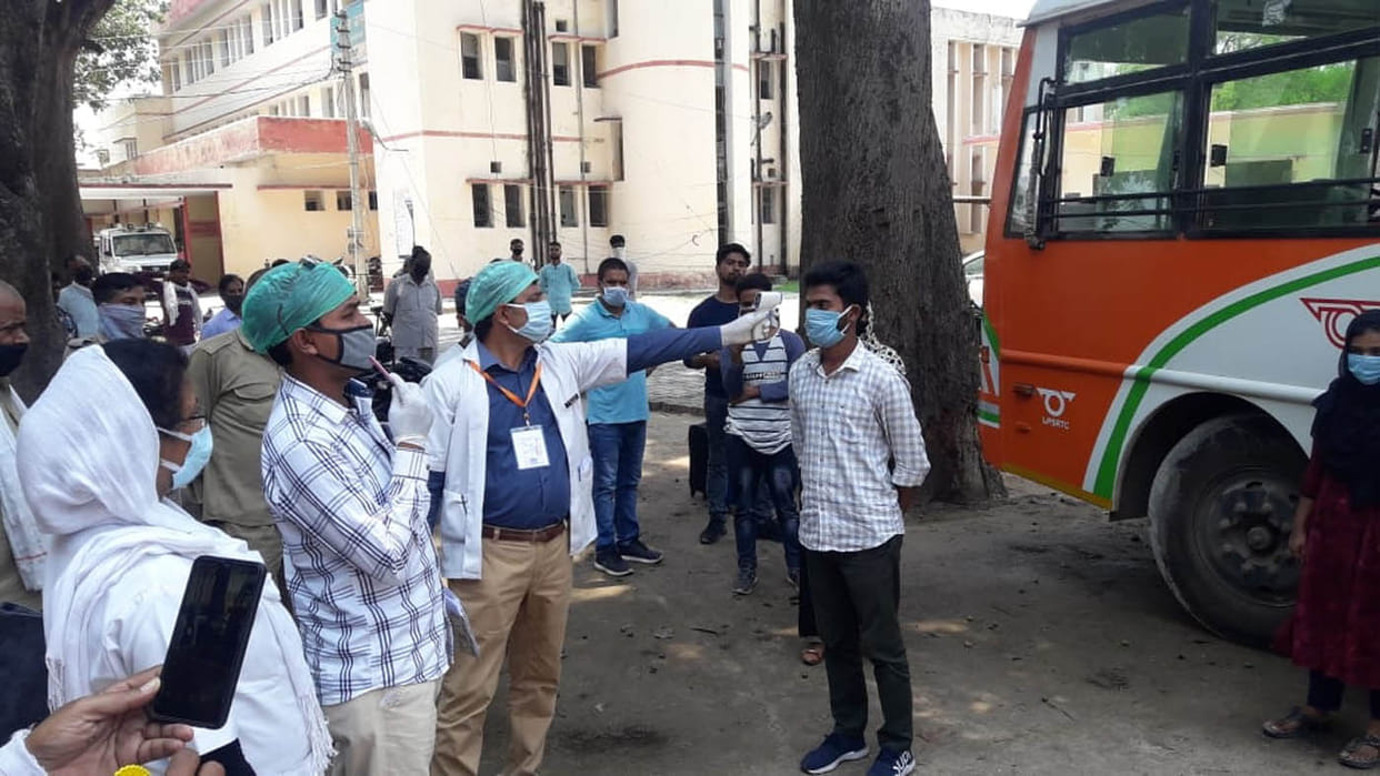 came from amu, advised to home quarantine