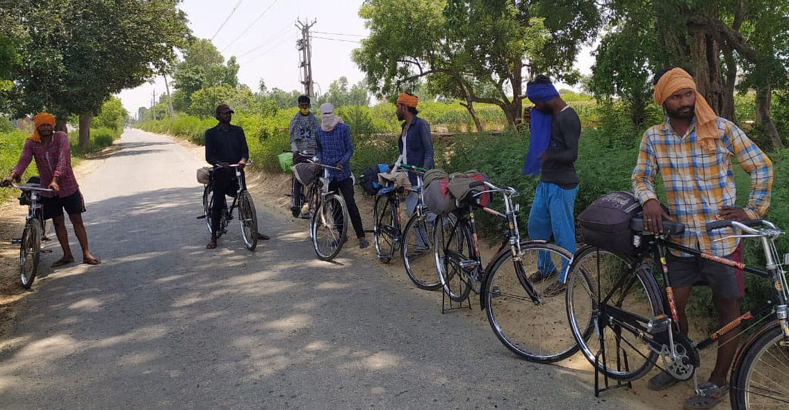 If the accumulated capital is exhausted, then come home from bicycle
