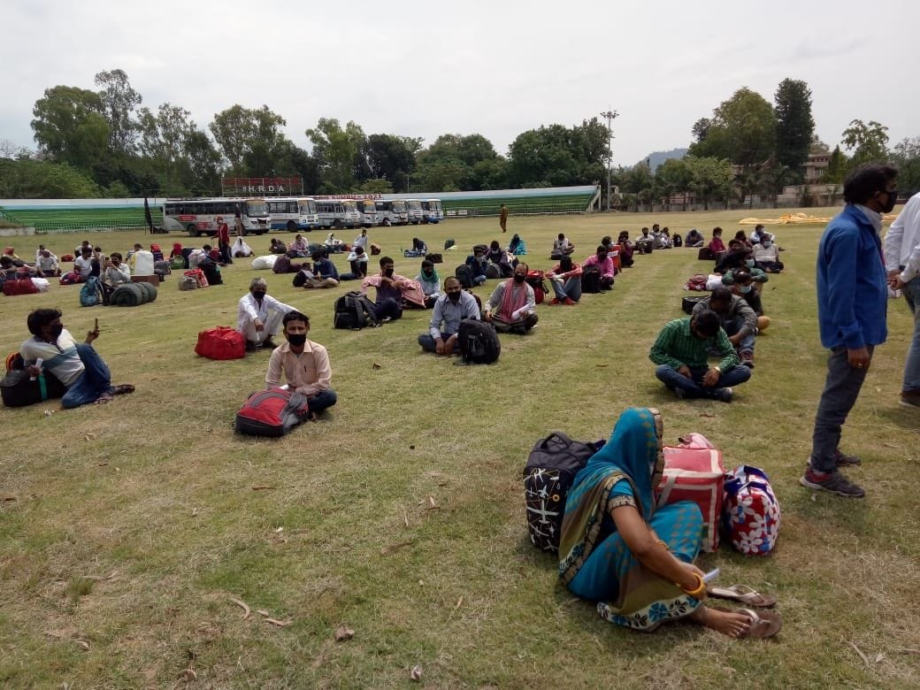 350 workers and travelers from Rajasthan sent and returned the same