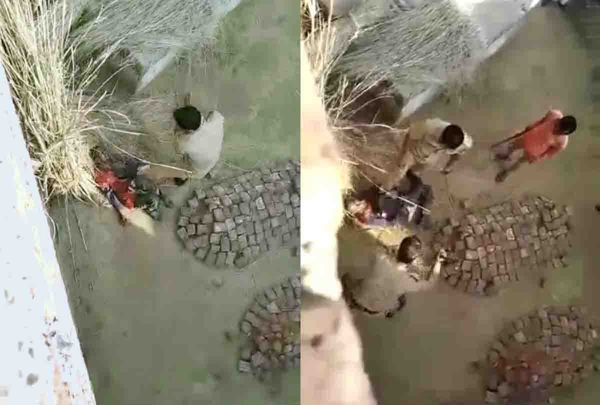 police constable put foot on chest of mentally deranged brutally beaten