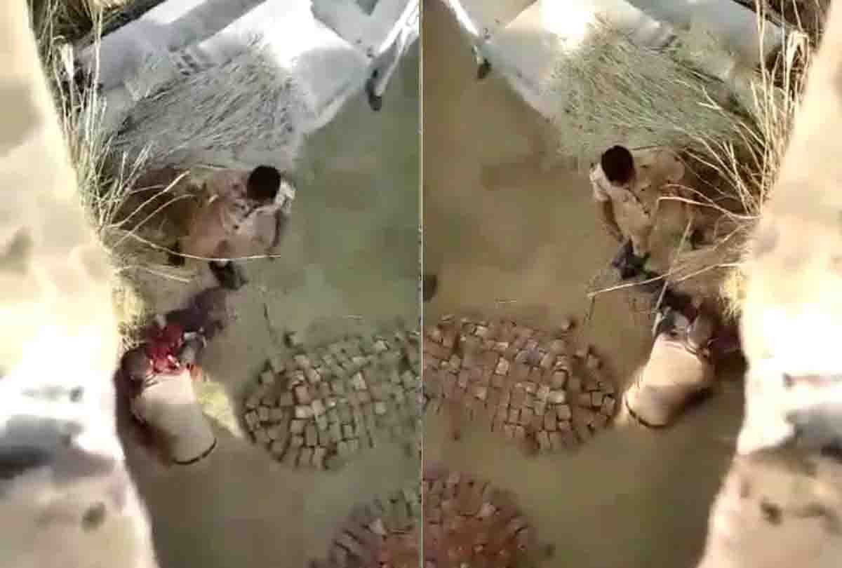 police constable put foot on chest of mentally deranged brutally beaten