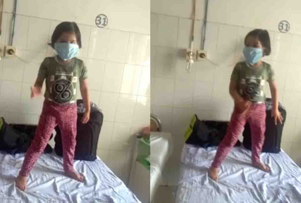 video of three-year-old Corona-infected girl admitted to Kanshi Ram Hospital is going viral