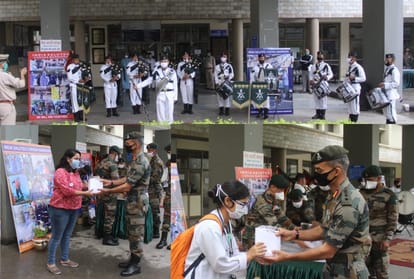army honoured corona warriors in kangra in imachal pradesh