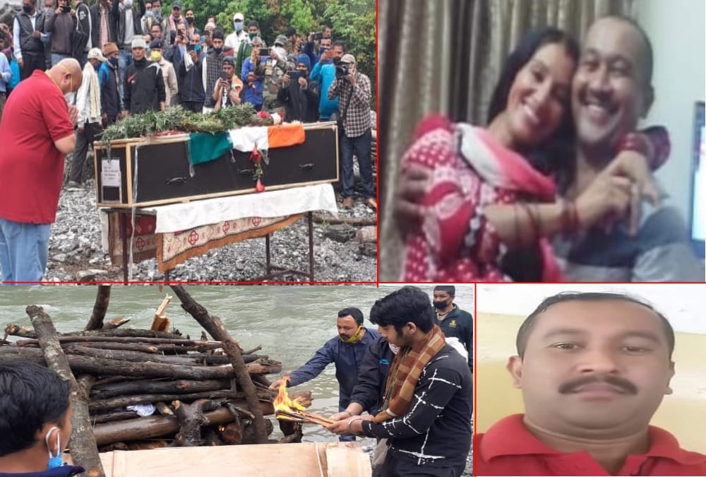 jammu kashmir Encounter: Uttarakhand martyrs gokarn singh Wife Feel proud on husband Funeral