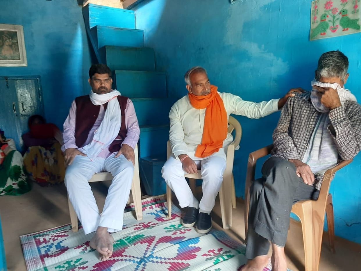 The dead body of martyr Dinesh could not reach due to bad weather