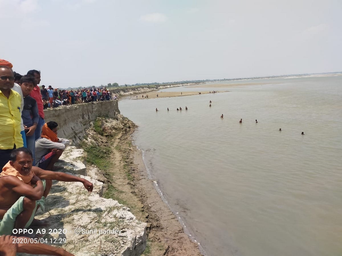 Five teenager drown in ghaghra river in bairiya ballia up