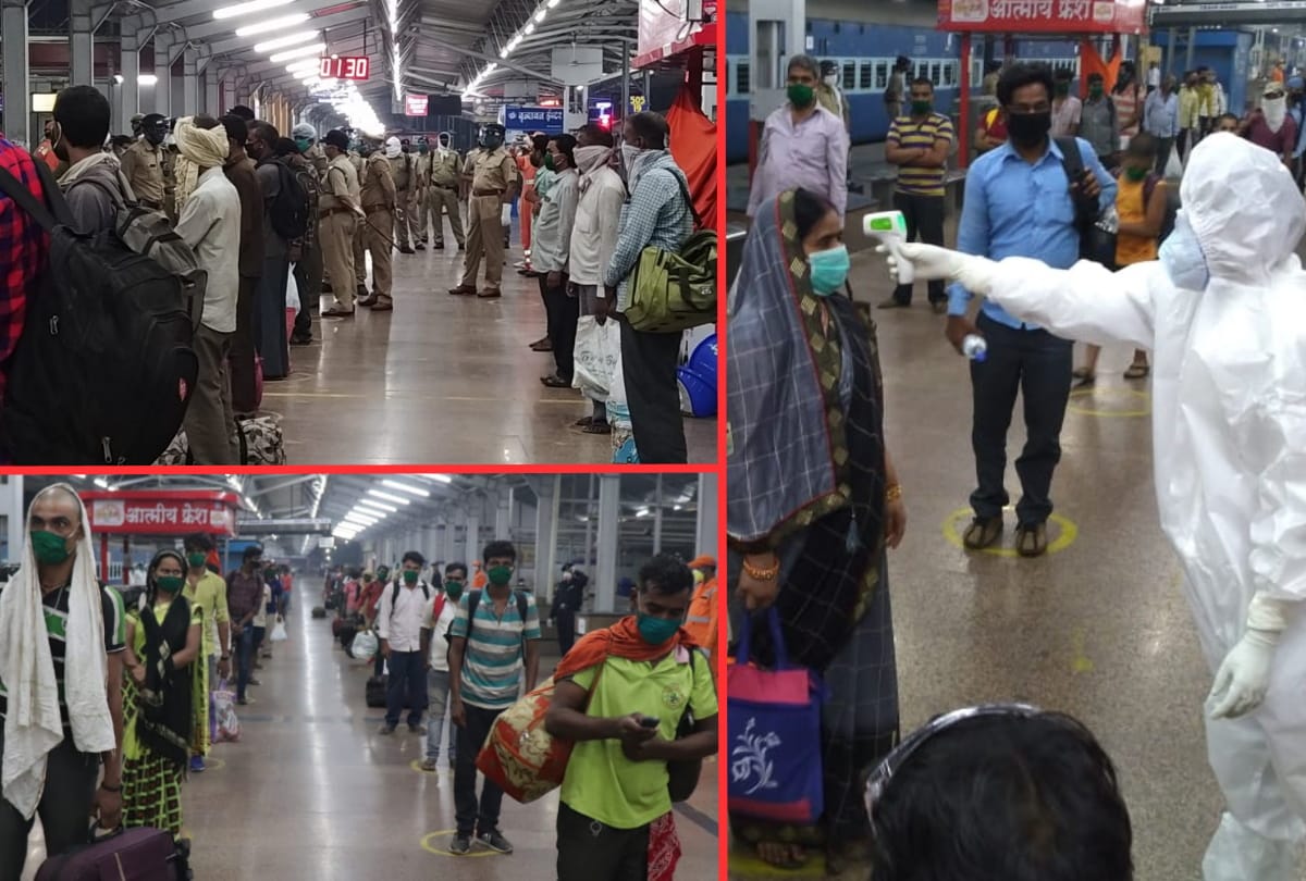 Shramik special train Arrived mumbai to gorakhpur with 1200 laborers