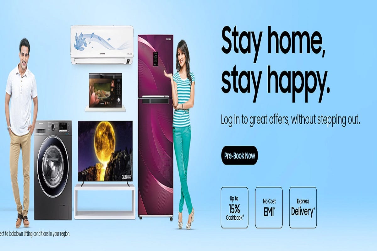 Samsung Announces Stay Home, Stay Happy Pre-Book Offers on TVs and Digital Appliances