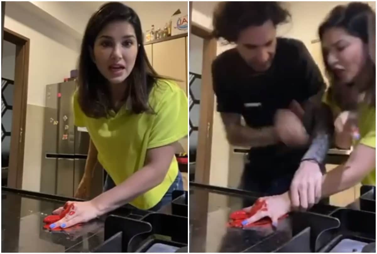 Sunny Leone Prank on Husband Daniel Weber Video Goes Viral on Social Media