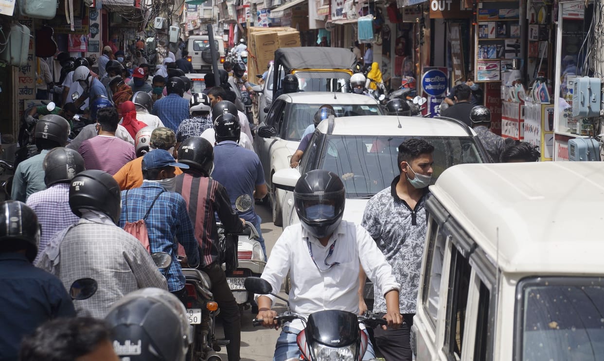 First day of discounts, crowds seen in streets and markets