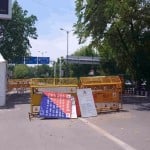 हौजखास में बना पुलिस पिकेट