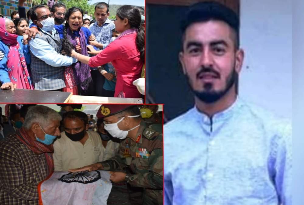 Handwara Encounter: Martyr Dinesh singh Mother Feel proud on his only son Funeral and crying