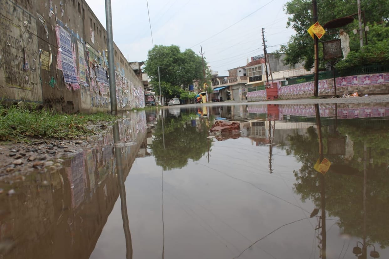 The weather became pleasant due to heavy rain