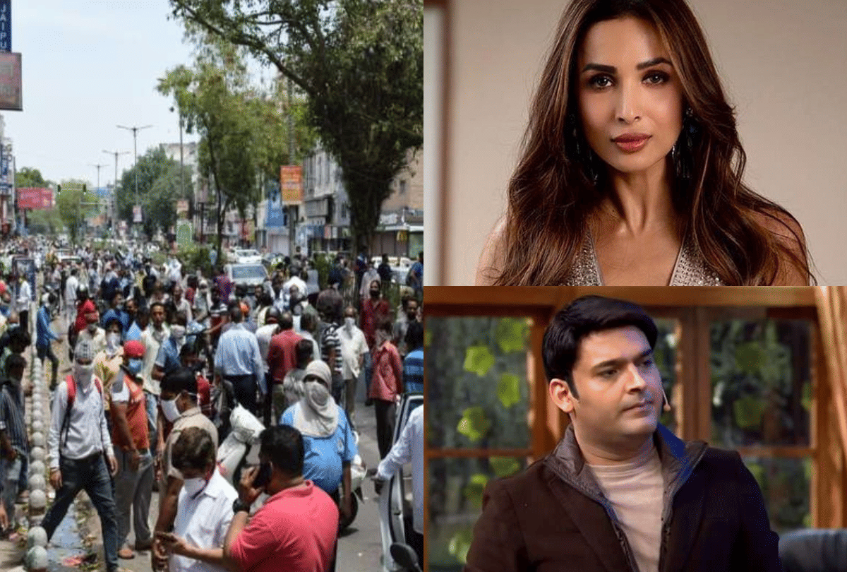 malaika arora Kapil Sharma Karan Wahi condemn people for not following lockdown rules at liquor shops