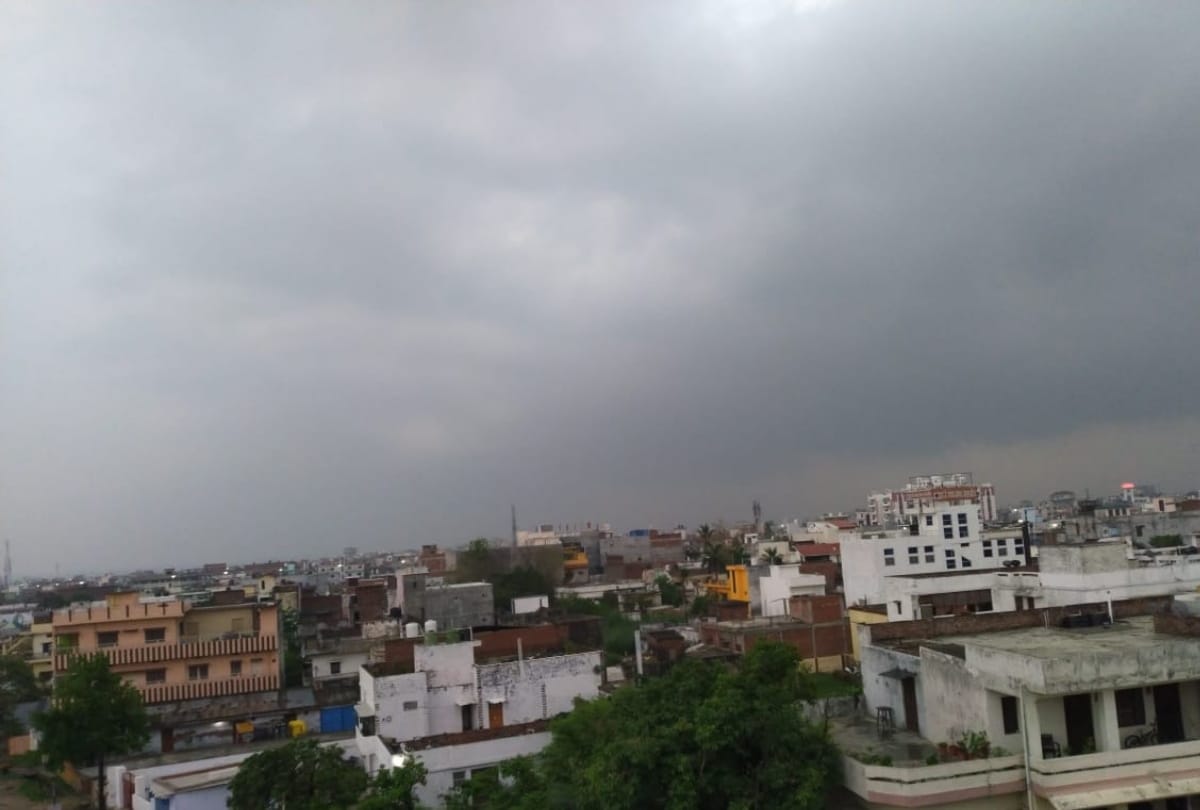 Weather change see latest weather photos after light rain in gorakhpur