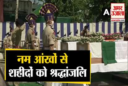 last respects to the three CRPF personnel who lost their lives in terrorist attack in Handwara, J&K yesterday