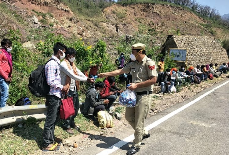 55 laborers reached Kalka of Haryana from Himachal Pradesh
