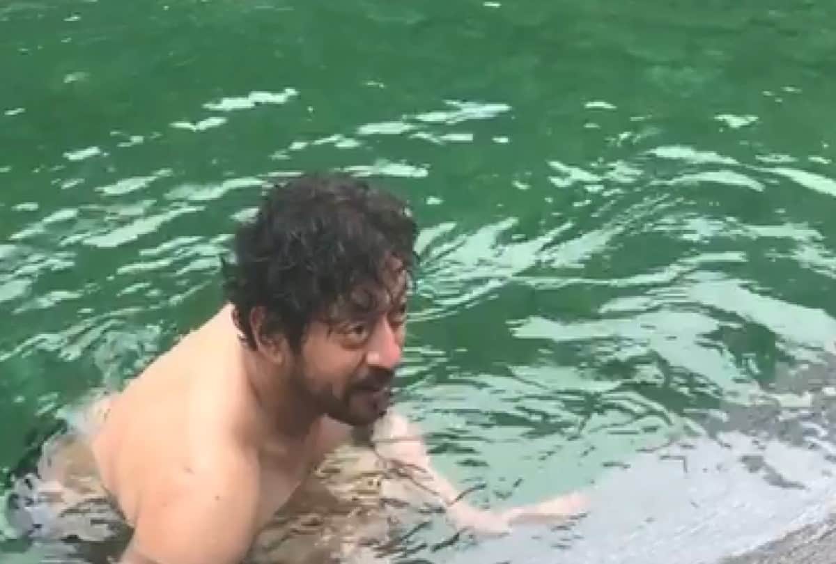 Irrfan Khan son Babil share actor video when he jumping into freezing lake